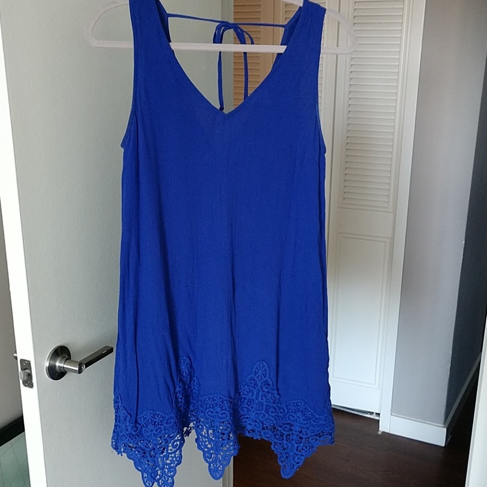 ASTR summer dress in royal blue